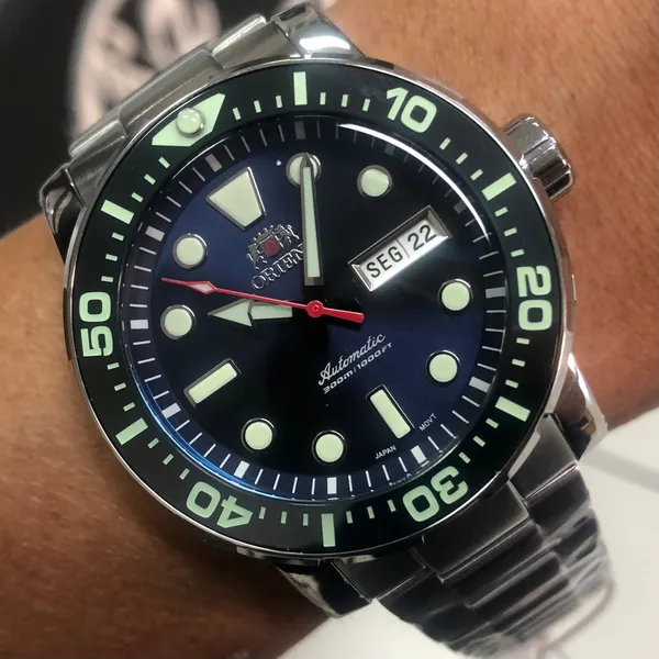 Orient Posseidon Automático Diver 300m F49ss014 Azul