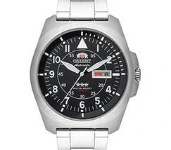 Orient 3 EStrelas Automático Classico Pilot F49ss019 preto - imagem 2