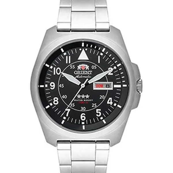 Orient 3 EStrelas Automático Classico Pilot F49ss019 preto