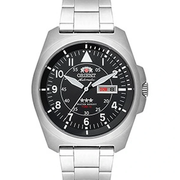 Orient 3 EStrelas Automático Classico Pilot F49ss019 preto