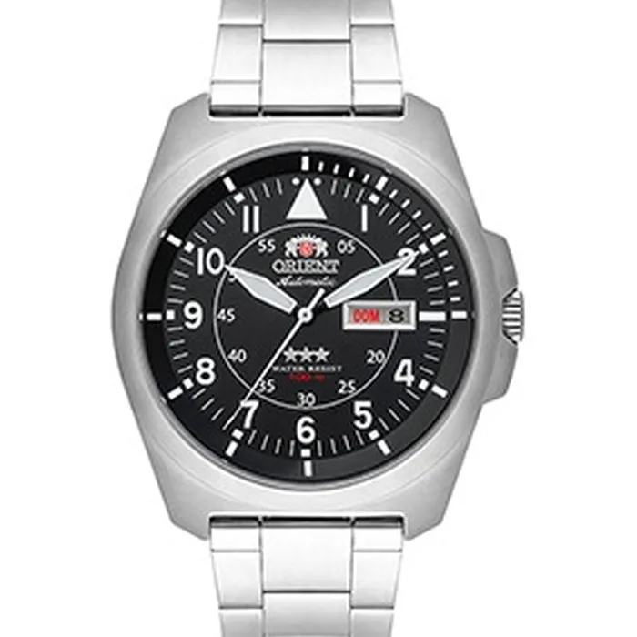 Orient 3 EStrelas Automático Classico Pilot F49ss019 preto