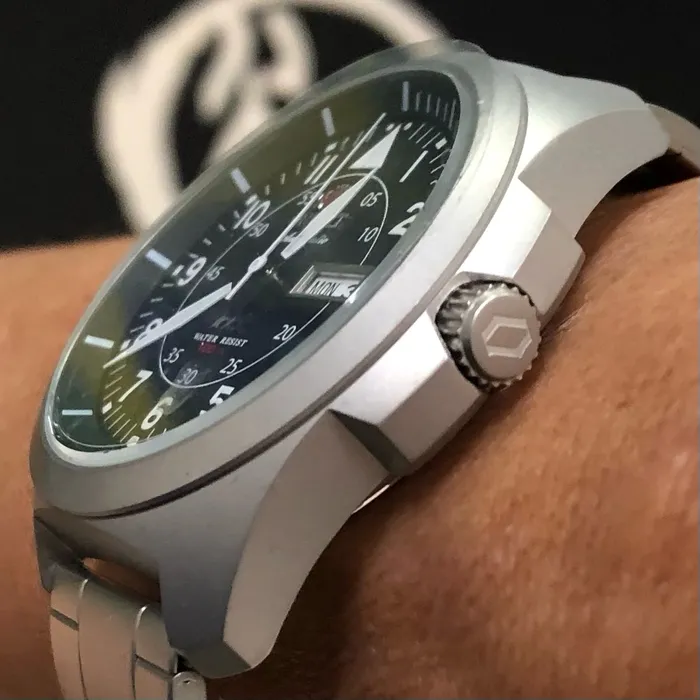 Orient 3 EStrelas Automático Classico Pilot F49ss019 preto