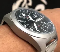 Orient 3 EStrelas Automático Classico Pilot F49ss019 preto - imagem 3