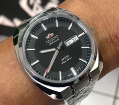 Orient 3 EStrelas Automático Classico F49ss021 preto - imagem 1