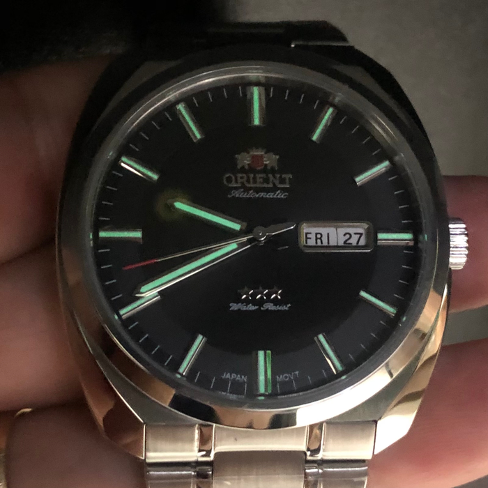 Orient 3 EStrelas Automático Classico F49ss021 preto
