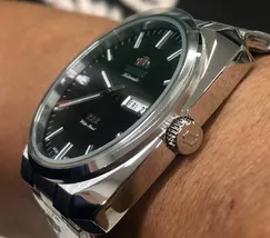 Orient 3 EStrelas Automático Classico F49ss021 preto - imagem 3