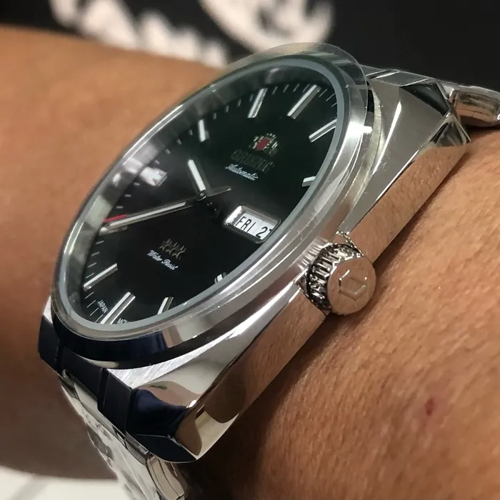 Orient 3 EStrelas Automático Classico F49ss021 preto