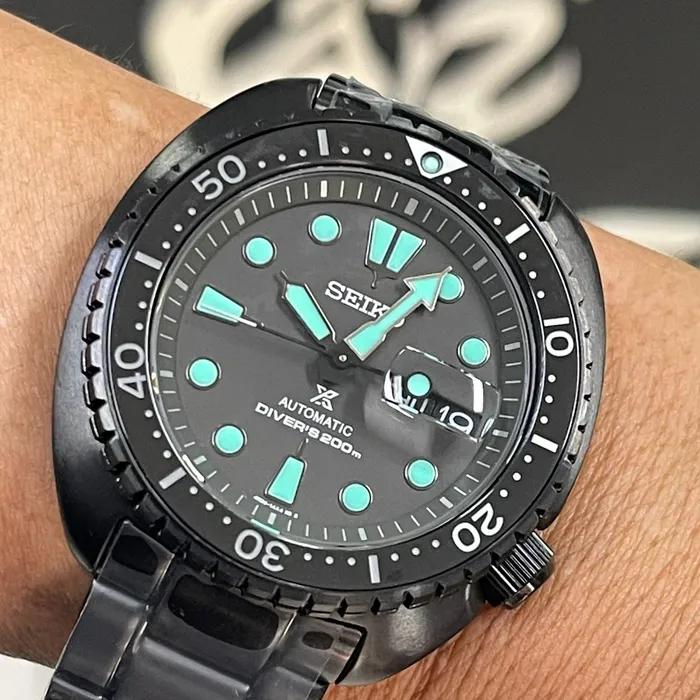 Seiko Prospex Automático King Turtle SRPK43B1 IPBlack Night Vision