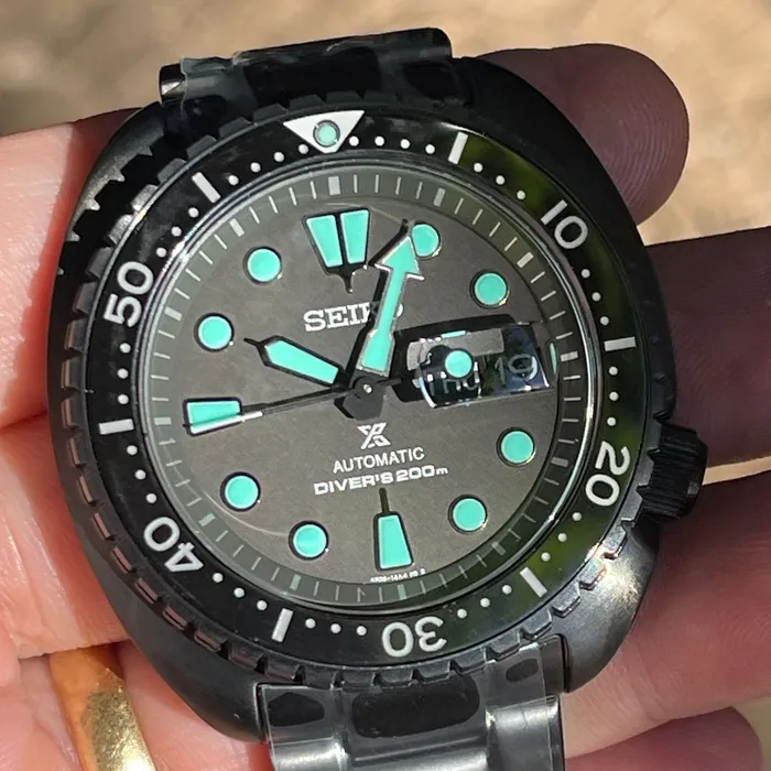 Seiko Prospex Automático King Turtle SRPK43B1 IPBlack Night Vision