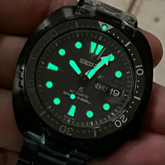 Seiko Prospex Automático King Turtle SRPK43B1 IPBlack Night Vision