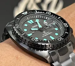 Seiko Prospex Automático King Turtle SRPK43B1 IPBlack Night Vision - imagem 4