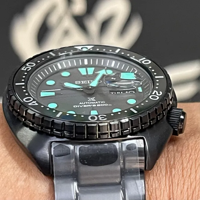Seiko Prospex Automático King Turtle SRPK43B1 IPBlack Night Vision