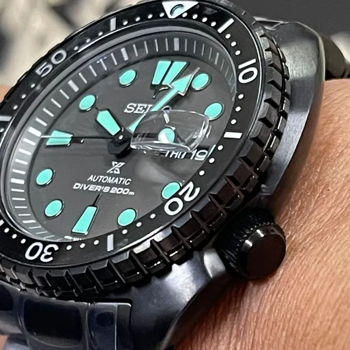 Seiko Prospex Automático King Turtle SRPK43B1 IPBlack Night Vision