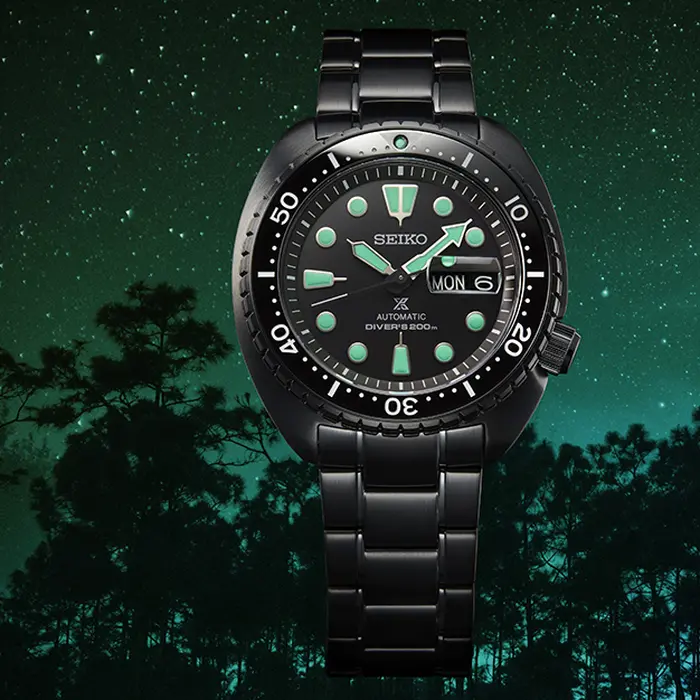 Seiko Prospex Automático King Turtle SRPK43B1 IPBlack Night Vision