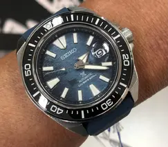 Seiko Prospex Automático King Samurai Save the Ocean SRPF79 Dark Manta Ray - imagem 1