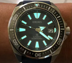 Relógio Seiko Prospex SRPF79 King Samurai Dark Manta Safira Original | Taniguchi Relógios - imagem 6