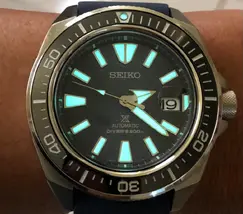 Seiko Prospex Automático King Samurai Save the Ocean SRPF79 Dark Manta Ray - imagem 6