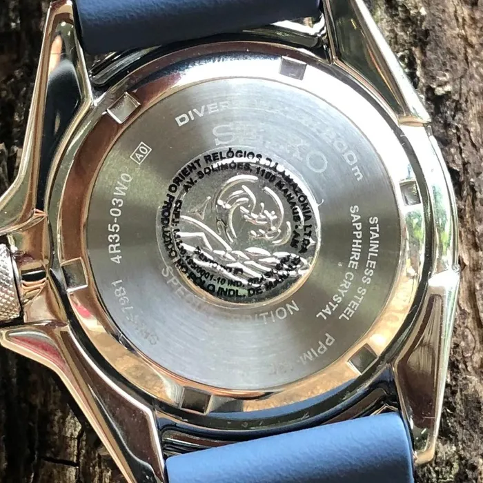 Relógio Seiko Prospex SRPF79 King Samurai Dark Manta Safira Original | Taniguchi Relógios