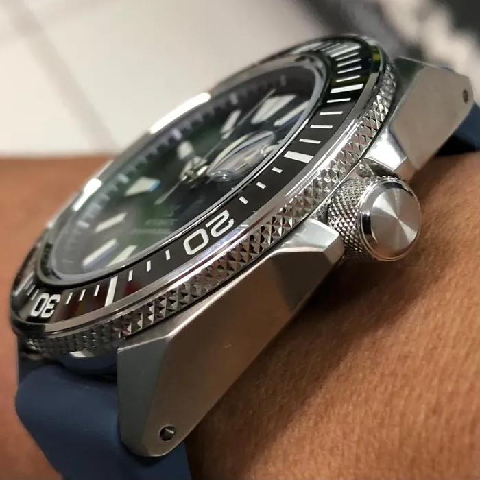 Relógio Seiko Prospex SRPF79 King Samurai Dark Manta Safira Original | Taniguchi Relógios