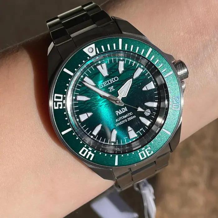 Seiko Prospex Automático Shogu-rai PADI SRPL53 Verde Esmeralda