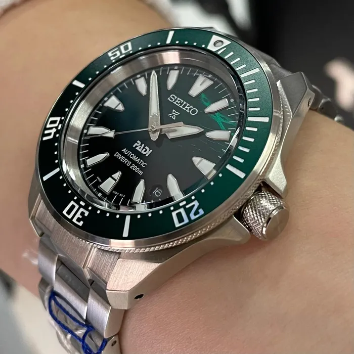 Relógio Seiko Prospex PADI SRPL53 Automático Safira Verde | Taniguchi Relógios