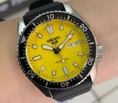 Seiko 5 Sports Automático SKX series SRPL87B1 Amarelo - imagem 6