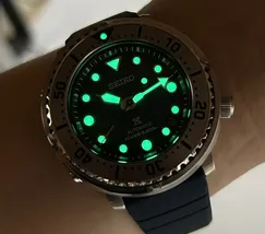 Seiko Prospex Automático Tuna Save the Ocean SRPH77 Pinguim - imagem 6