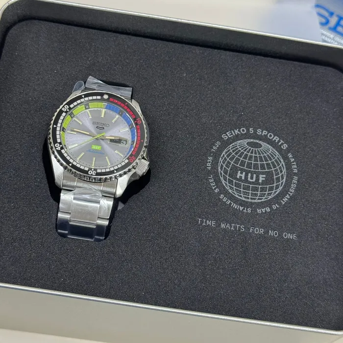 Seiko 5 Sports HUF Limited Edition SRPL33 Automático | Taniguchi Relógios