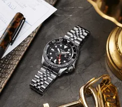 Seiko 5 Sports Automático SKX Series GMT SSK001 Bruce Wayne - imagem 6