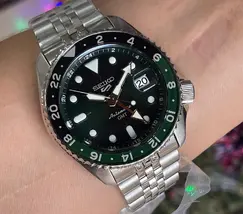 Seiko 5 Sports Automático SKX Series GMT SSK035 verde - imagem 1