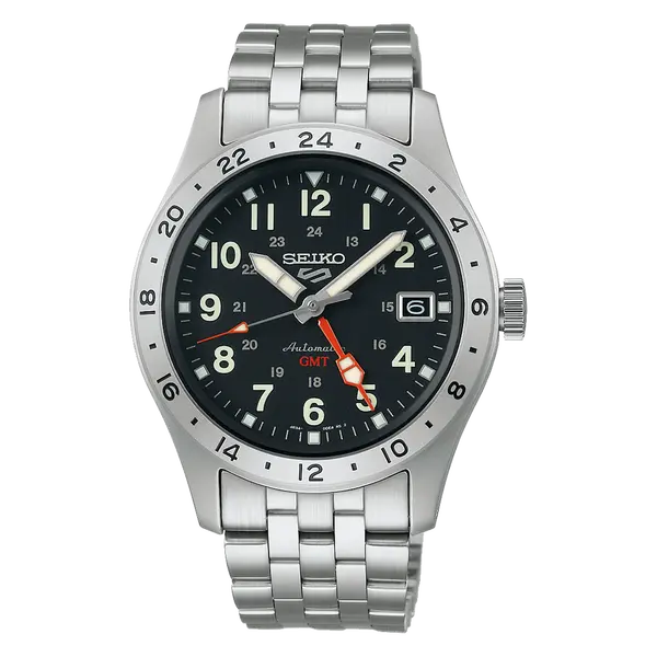 Seiko 5 Sports Automático Field Series GMT SSK023 preto