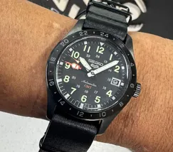 Seiko 5 Sports Automático Field Series GMT SSK025 IPbLack preto - imagem 1