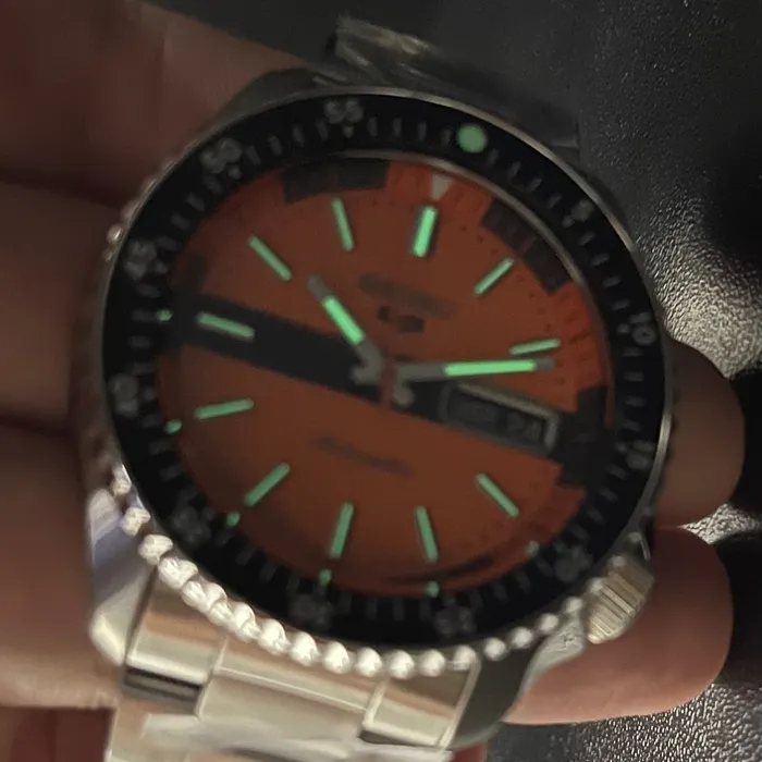 Seiko 5 Sports Automático SKX Series Double Hurricane SRPK11 Laranja