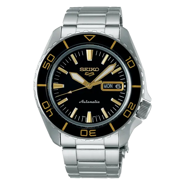 Seiko 5 Sports Automático SKX Series 55 Fathoms SRPK99 preto
