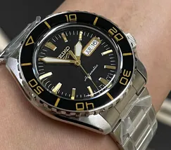 Seiko 5 Sports Automático SKX Series 55 Fathoms SRPK99 preto - imagem 3
