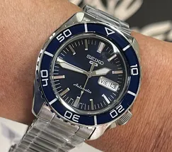 Seiko 5 Sports Automático SKX Series 55 Fathoms SRPK97 azul - imagem 1