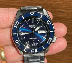 Seiko 5 Sports Automático SKX Series 55 Fathoms SRPK97 azul - imagem 6