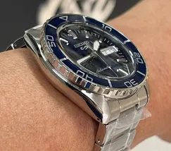 Seiko 5 Sports Automático SKX Series 55 Fathoms SRPK97 azul - imagem 3