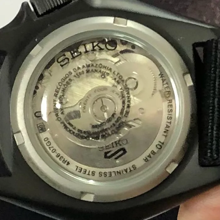 SEIKO 5 Sports Automático SKX series Stealth SRPD79 preto