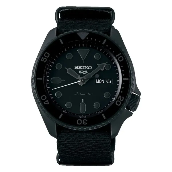 SEIKO 5 Sports Automático SKX series Stealth SRPD79 preto