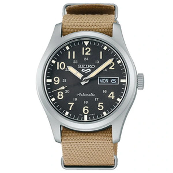 Seiko 5 Sports Automático Field Series SRPG35 preto NATO