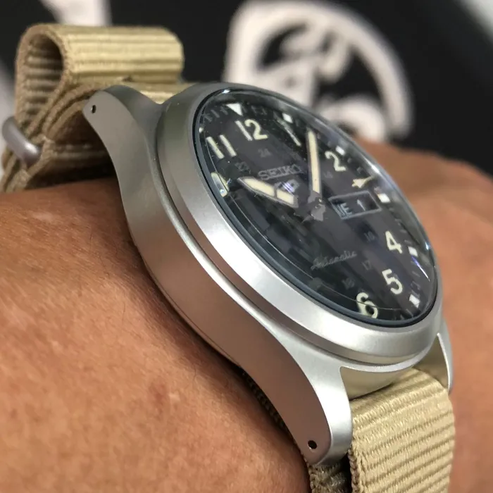 Seiko 5 Sports Automático Field Series SRPG35 preto NATO