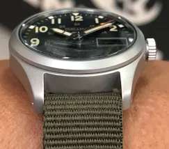 Seiko 5 Sports Automático Field Series Reduce SRPJ85 preto NATO - imagem 4