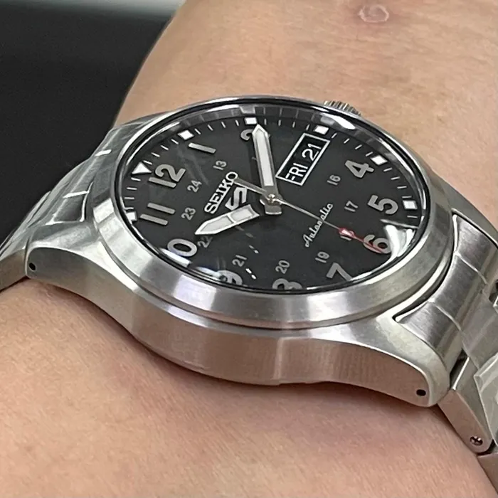 Relógio Seiko 5 Sports SRPJ81 Automático Field 36mm Original | Taniguchi Relógios