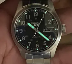 Seiko 5 Sports Automático Field Series Reduce SRPJ81 preto  - imagem 7