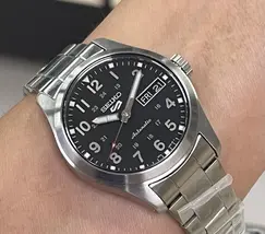 Seiko 5 Sports Automático Field Series Reduce SRPJ81 preto  - imagem 6