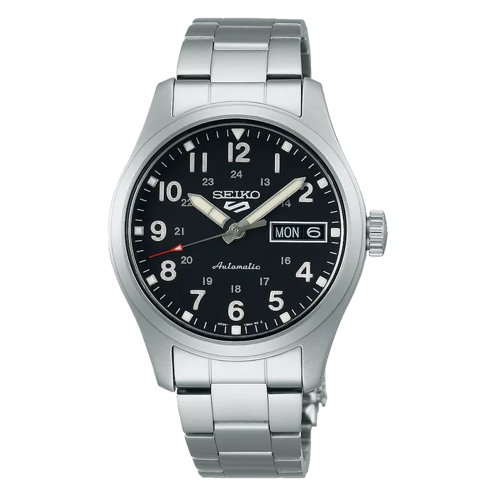 Relógio Seiko 5 Sports SRPJ81 Automático Field 36mm Original | Taniguchi Relógios
