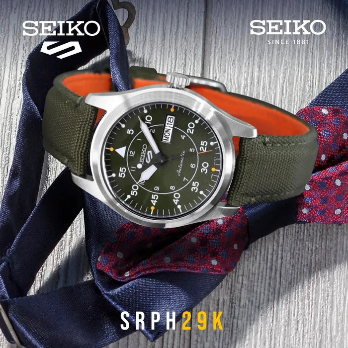 Seiko 5 Sports Automático Field Series SRPH29 verde