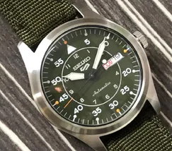 Seiko 5 Sports Automático Field Series SRPH29 verde - imagem 7