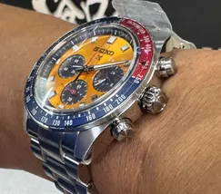 Seiko Prospex Solar Speedtimer cronógrafo Pogue SSC947 Laranja - imagem 4